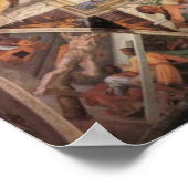 Sistine Chapel Ceiling Canvas Afdrukken Poster (Hoek)