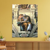 Sistine Chapel Ceiling: Cumaean Sibyl, 1510 Canvas Afdruk (Insitu (Woonkamer))