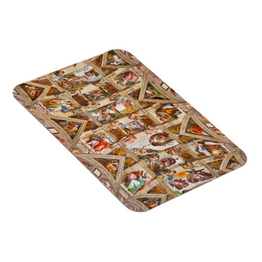 Sistine Chapel Ceiling door Michelangelo Buonarrot Magneet (Rechterzijde)