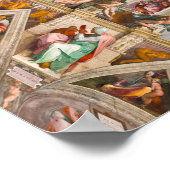 Sistine Chapel Ceiling door Michelangelo Buonarrot Poster (Hoek)