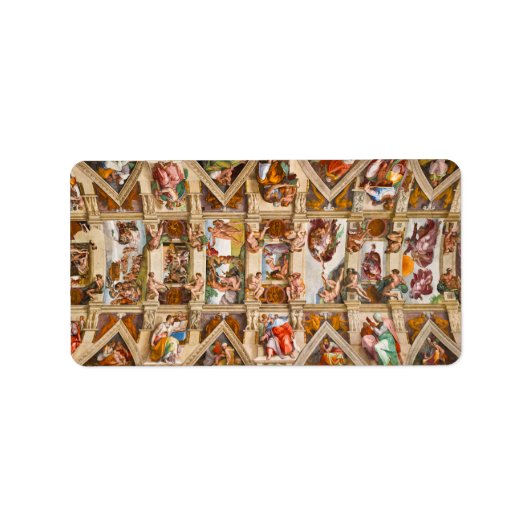 Sistine Chapel Ceiling door Michelangelo Etiket (Voorkant)