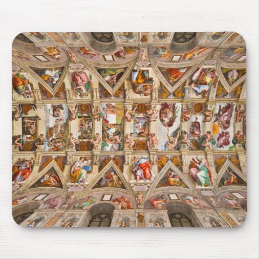 Sistine Chapel Ceiling door Michelangelo Muismat (Voorkant)