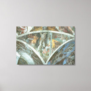 Sistine Chapel Ceiling: Haman Canvas Afdruk
