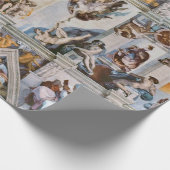 Sistine Chapel Ceiling Michelangelo Cadeaupapier (Hoek)