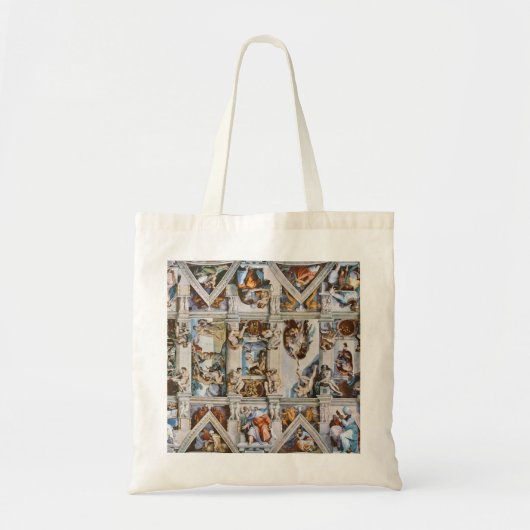 Sistine Chapel Ceiling Michelangelo Tote Bag (Voorkant)