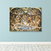 Sistine Chapel: Het laatste arrest, 1538-41 Canvas Afdruk (Insitu (Houten vloer))