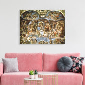 Sistine Chapel: Het laatste arrest, 1538-41 Canvas Afdruk (Insitu (Woonkamer))
