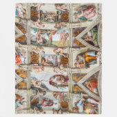 Sistine Chapel Michelangelo - Vaticaan, Rome, Ital Fleece Deken (Voorkant)