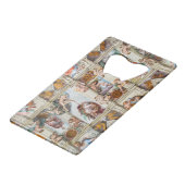 Sistine Chapel Michelangelo - Vaticaan, Rome, Ital Kredietkaart Flessenopener (Achterkant Gekanteld)