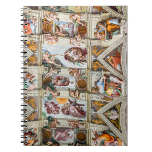 Sistine Chapel Michelangelo - Vaticaan, Rome, Ital Notitieboek