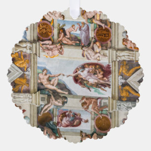 Sistine Chapel Michelangelo - Vaticaan, Rome, Ital Ornament Kaart
