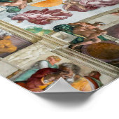 Sistine Chapel Michelangelo - Vaticaan, Rome, Ital Poster (Hoek)