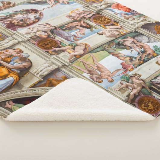 Sistine Chapel Michelangelo - Vaticaan, Rome, Ital Sherpa Deken (3/4)