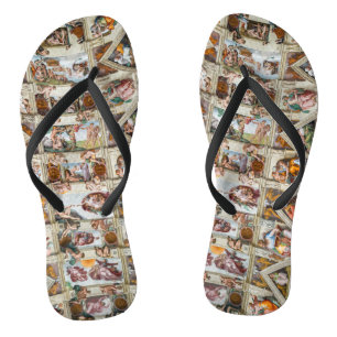 Sistine Chapel Michelangelo - Vaticaan, Rome, Ital Teenslippers
