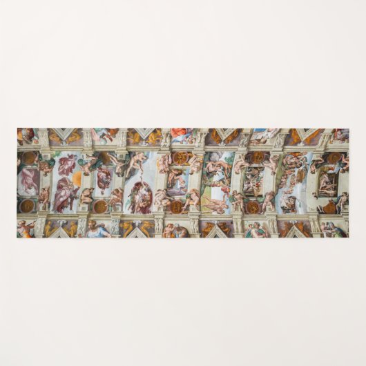 Sistine Chapel Michelangelo - Vaticaan, Rome, Ital Yogamat (Voorkant (horizontaal))
