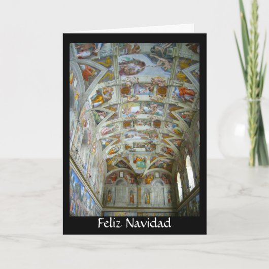 sistine feliz navidad feestdagen kaart (Voorkant)