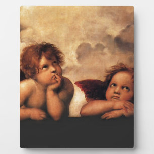 Sistine Madonna 2 Angels door Raphael Fotoplaat