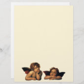 Sistine Madonna, Angels detail van Raphael Sanzio (Voorkant / Achterkant)