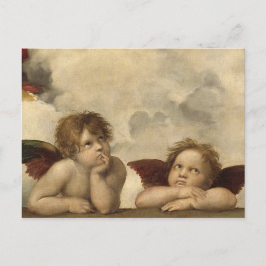 Sistine Madonna Angels door Raphael Briefkaart (Voorkant)