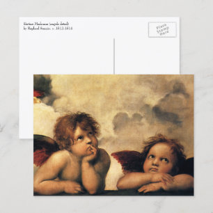 Sistine Madonna Angels door Raphael Sanzio Briefkaart