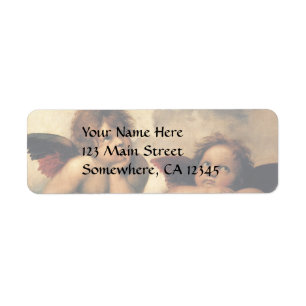 Sistine Madonna Angels door Raphael Sanzio Etiket