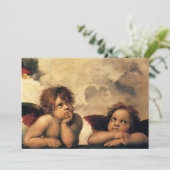 Sistine Madonna Angels door Raphael Sanzio Kaart (Staand voorkant)