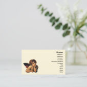 Sistine Madonna Angels door Raphael Sanzio Visitekaartje (Staand voorkant)