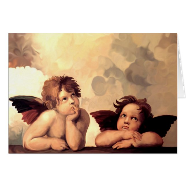 Sistine Madonna Cherubs Raffaelo Sanzio (Devant horizontal)