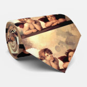 Sistine Madonna Cherubs Raffaelo Sanzio Stropdas (Opgerold)