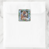 Sistine Madonna Kerst sticker (Tas)