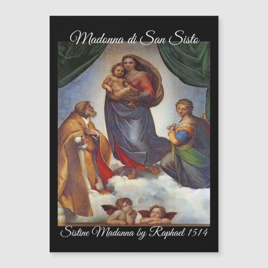 Sistine Madonna-kerstkaart (Voorkant)