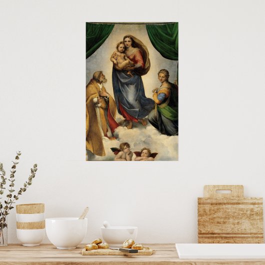 Sistine Madonna Poster (Keuken)