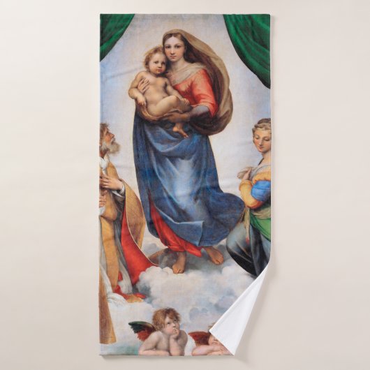 Sistine Madonna, Raphael (Serviette de bain)
