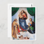 Sistine Madonna, Raphael Briefkaart (Voorkant / Achterkant)