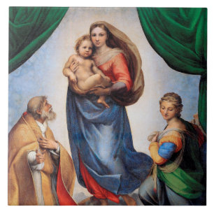 Sistine Madonna, Raphael Tegeltje