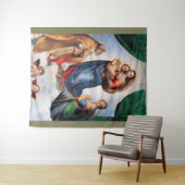 Sistine Madonna, Raphael Wandkleed (In Situ (horizontaal))