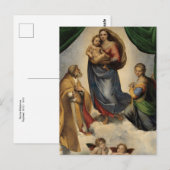 Sistine Madonna van Raphael Postkaart (Voorkant / Achterkant)