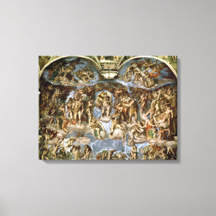 Sistinekapel: Het laatste arrest, 1538-41 Canvas Afdruk