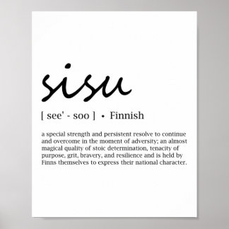 Sisu-definitie Poster