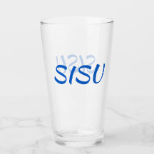 SISU Fins glazen flesje (alternatieve lettersoort)