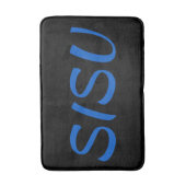 SISU Fins Sauna Bath Mat (zwart; Alt Font) (Voorkant Verticaal)