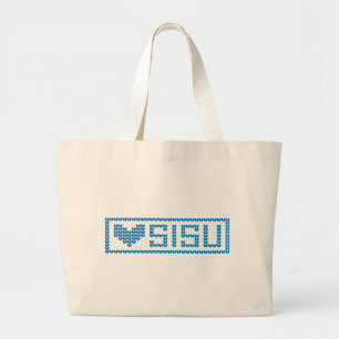 Sisu Heart Knit 3 Bag 2 Grote Tote Bag
