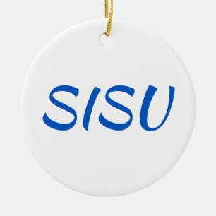 SISU Ornament (Ronde; Wit; Finse siervisster)