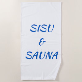 SISU & Sauna Finse keukenhanddoek (wit) Strandlaken