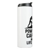 Sisyphus Coffee Grind Grappig Sarcastisch Quote Mo Thermosbeker (Gedraaid links)