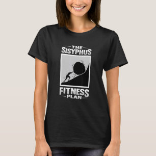 Sisyphus Filosofie Ontwerp voor een Filosofie Stud T-shirt