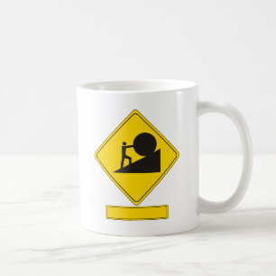 Sisyphus Road Sign Koffiemok
