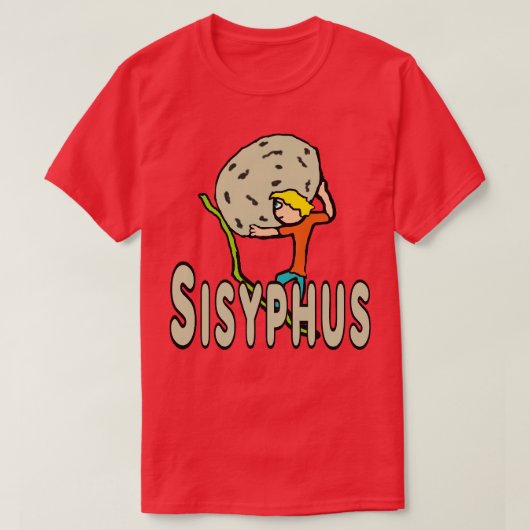 Sisyphus T-shirt (Design voorkant)