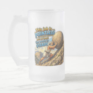 Sisyphus Zinloze Baan Twijfelachtige Quote Mythe Matglas Bierpul
