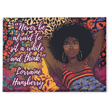 Sit Awhile Lorraine Hansberry Quote Magnet